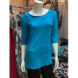 Loulou Top turquoise long