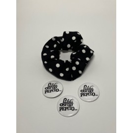 CHOUCHOUS *NOIR A POIS BLANC