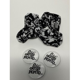 CHOUCHOUS **FLEURS NOIR ET...